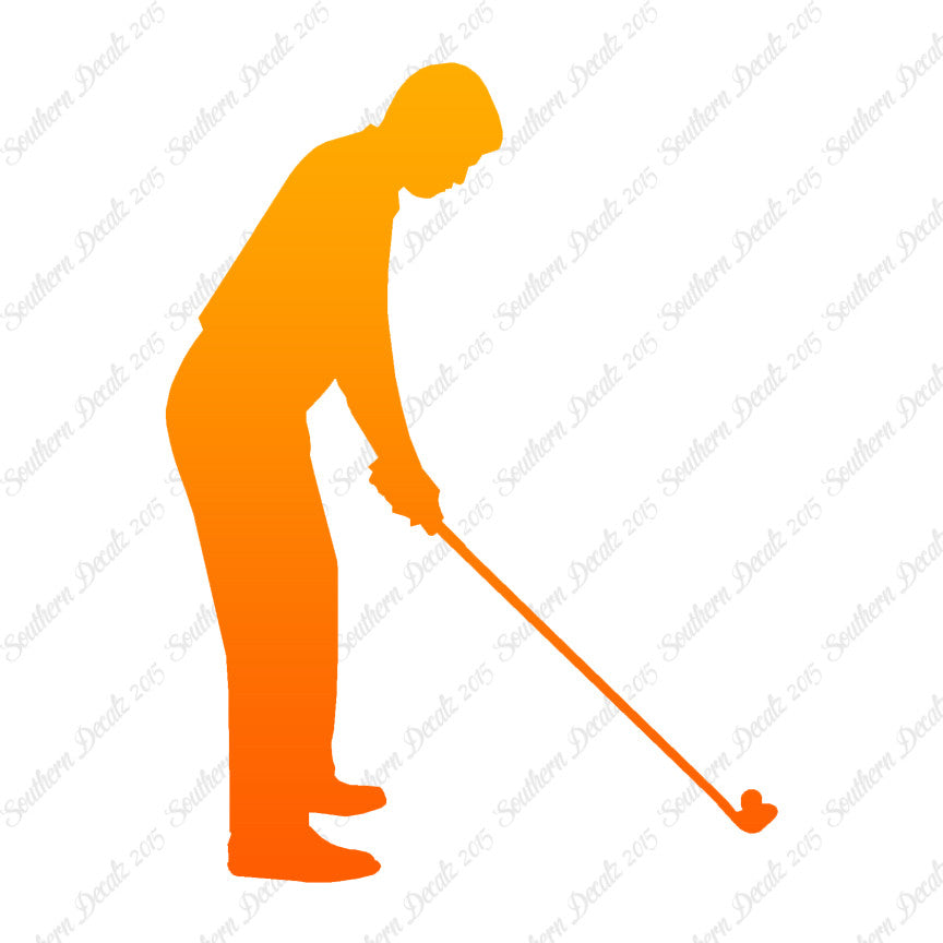 Golfer Golf Address Drive