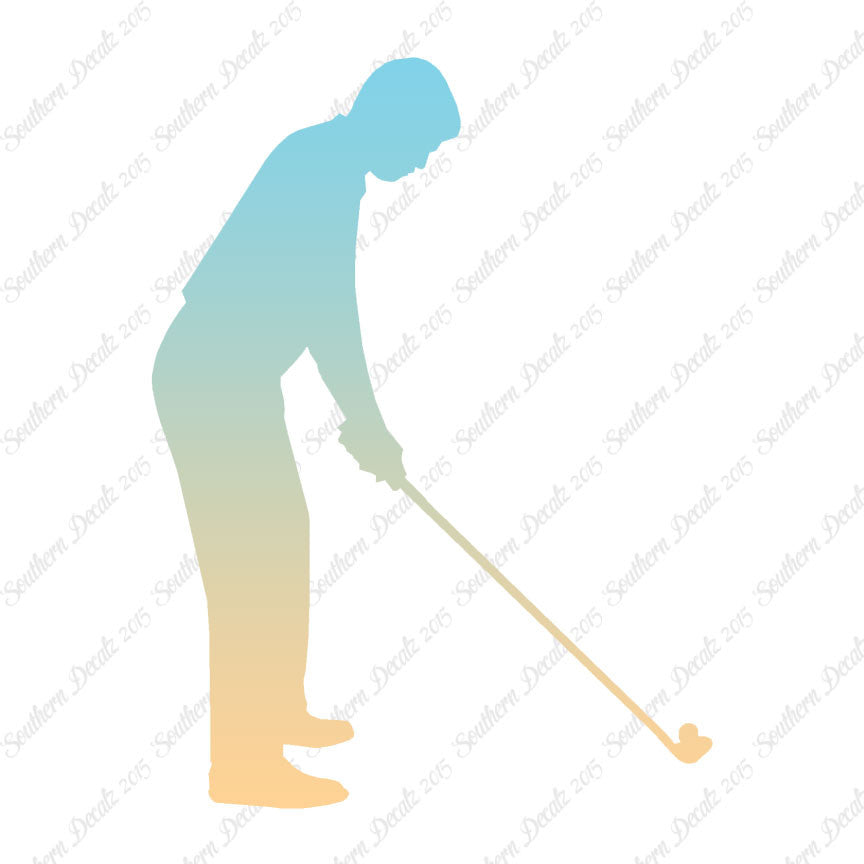 Golfer Golf Address Drive