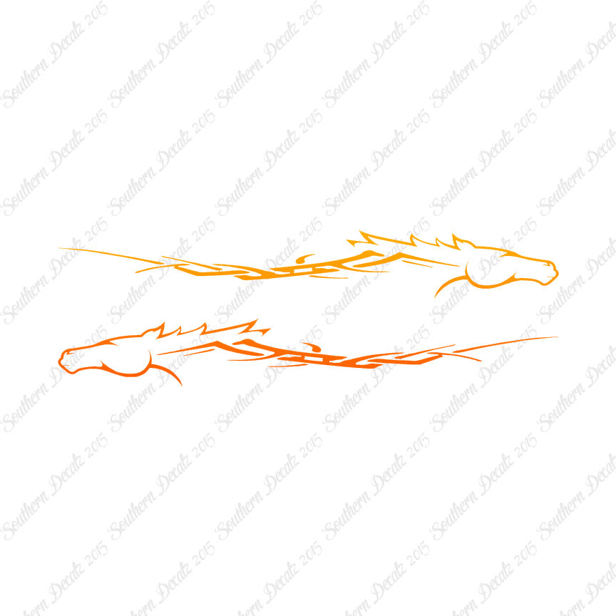 Pair Of Horse Flames