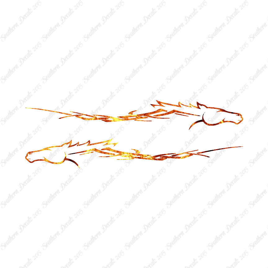 Pair Of Horse Flames