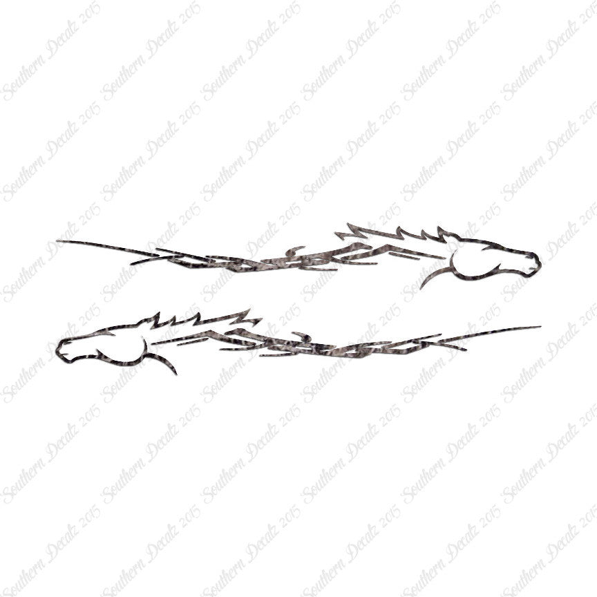 Pair Of Horse Flames
