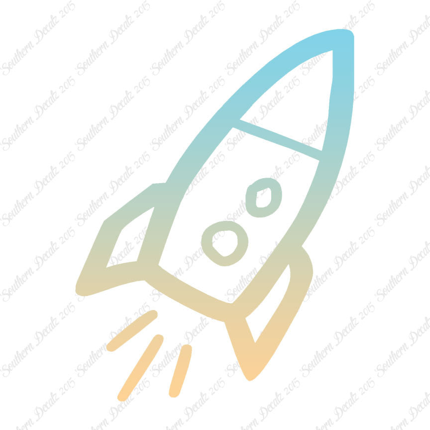 Rocket Ship Art Drawing