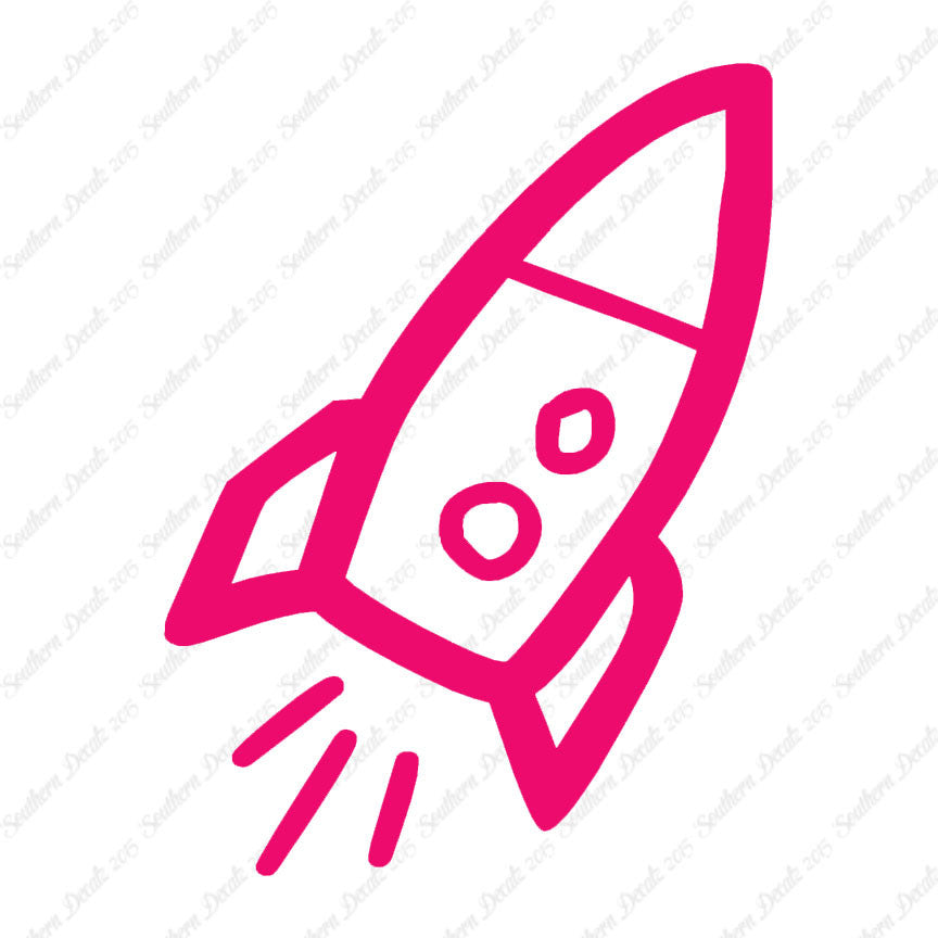 Rocket Ship Art Drawing