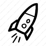 Rocket Ship Art Drawing