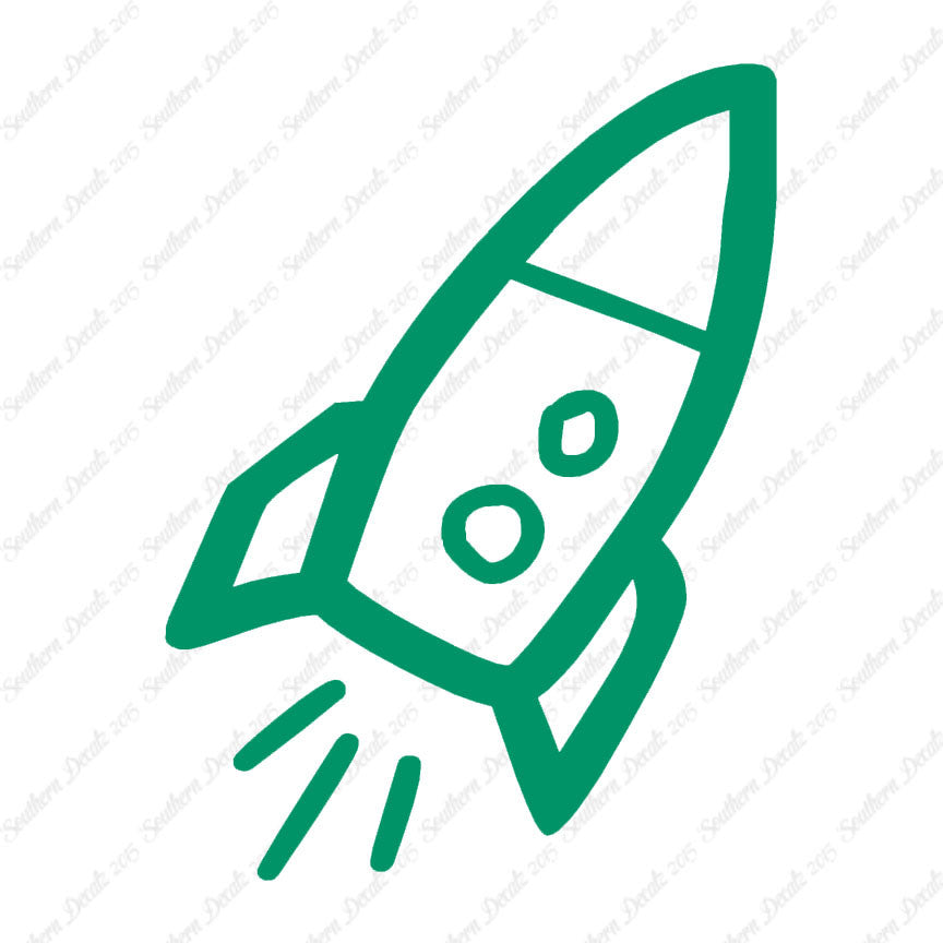 Rocket Ship Art Drawing