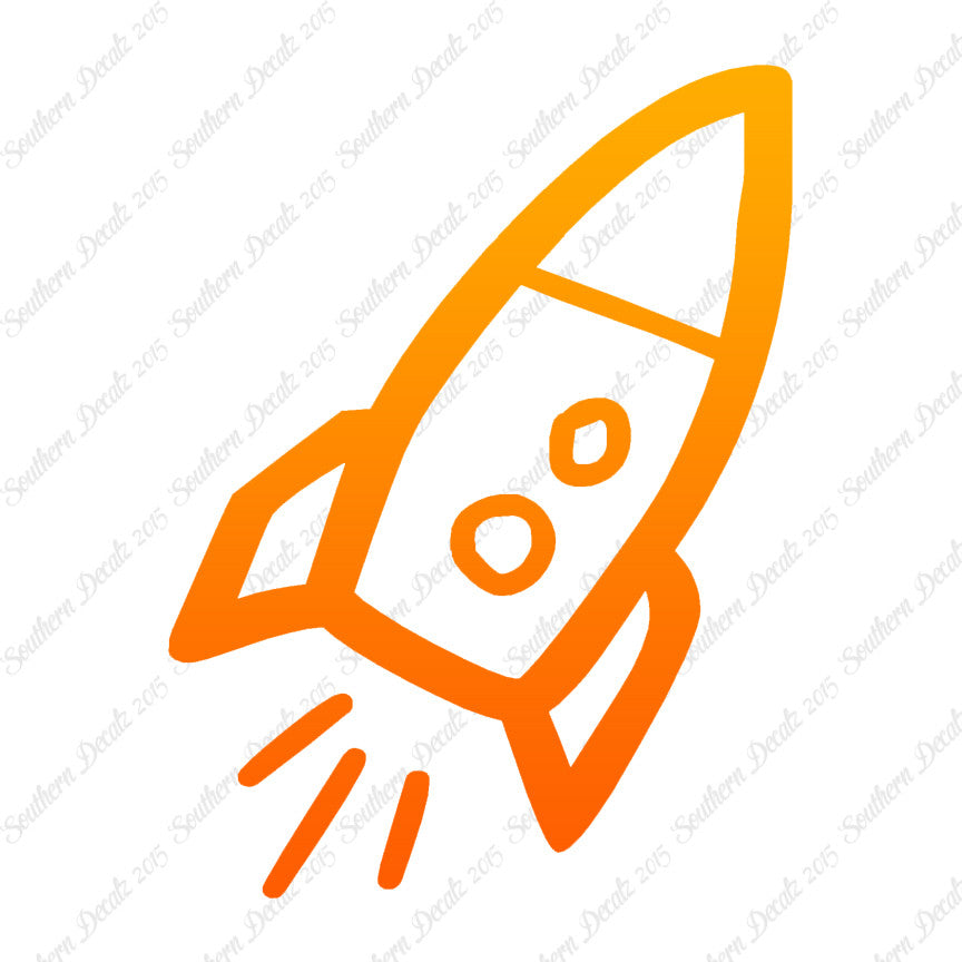 Rocket Ship Art Drawing