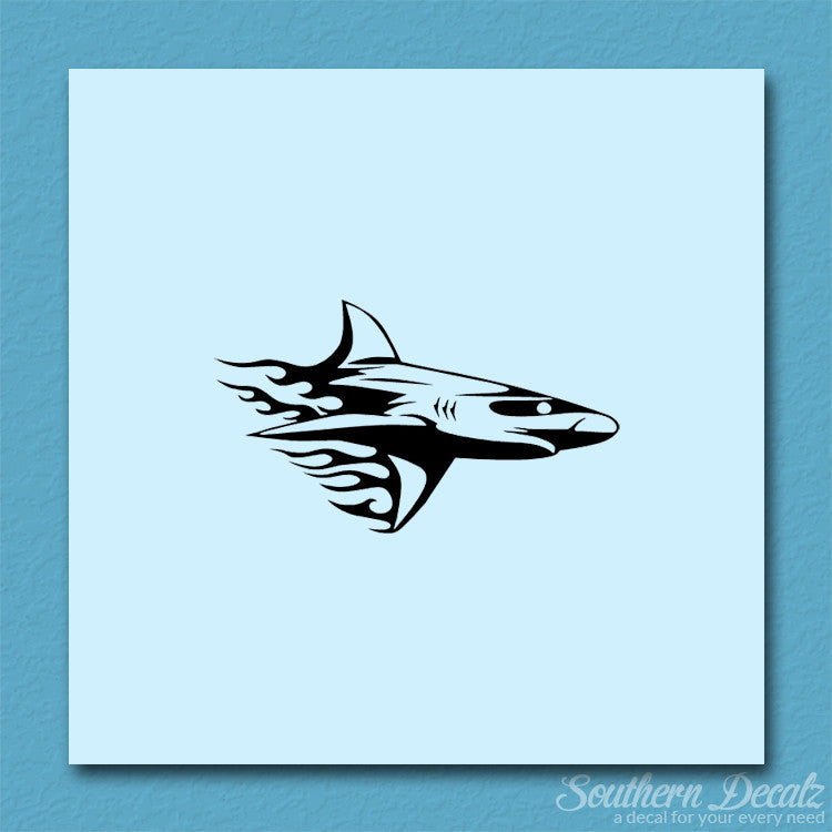 Shark Art Flames