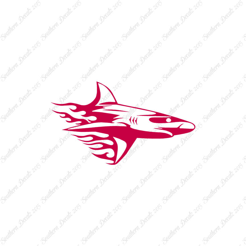Shark Art Flames