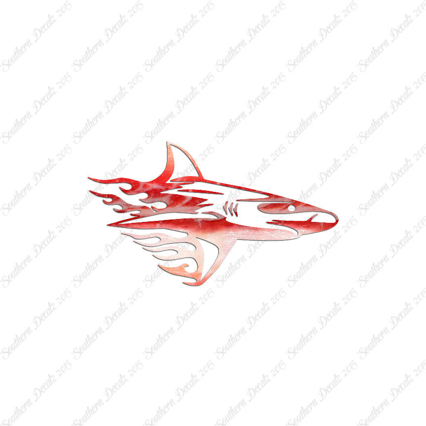 Shark Art Flames