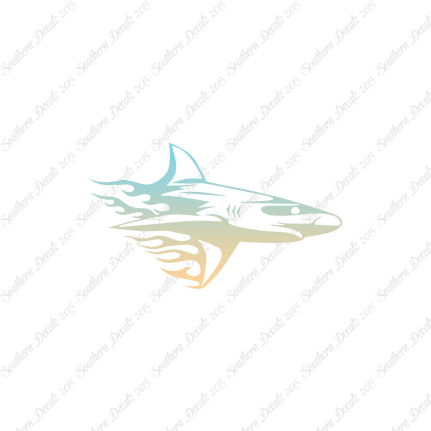 Shark Art Flames