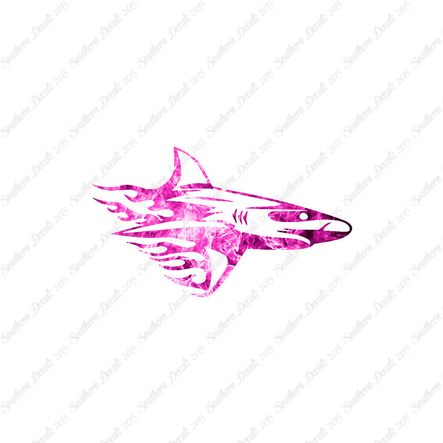 Shark Art Flames