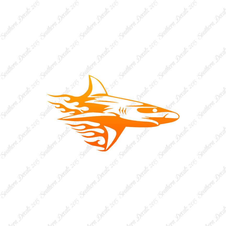 Shark Art Flames