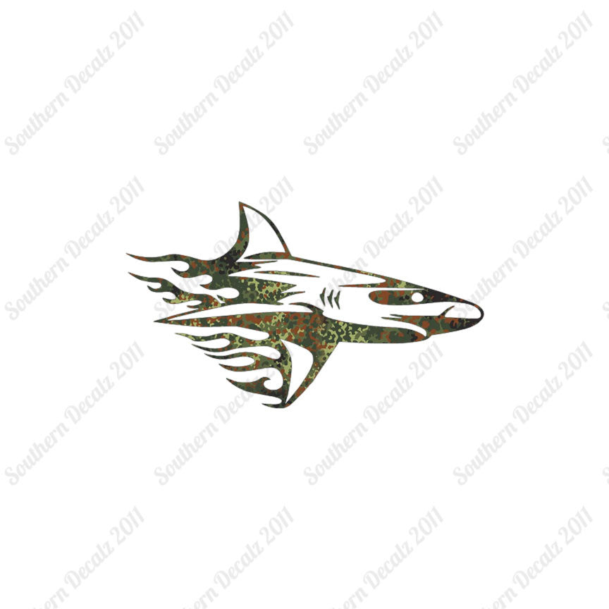 Shark Art Flames