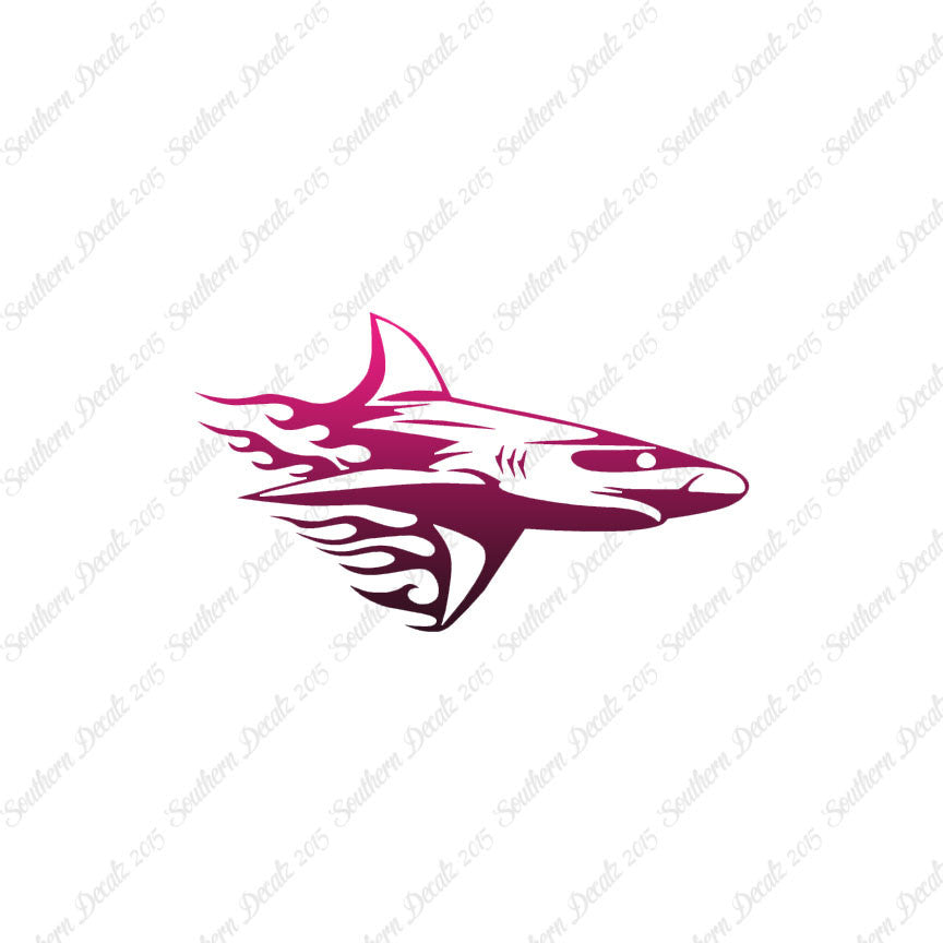 Shark Art Flames