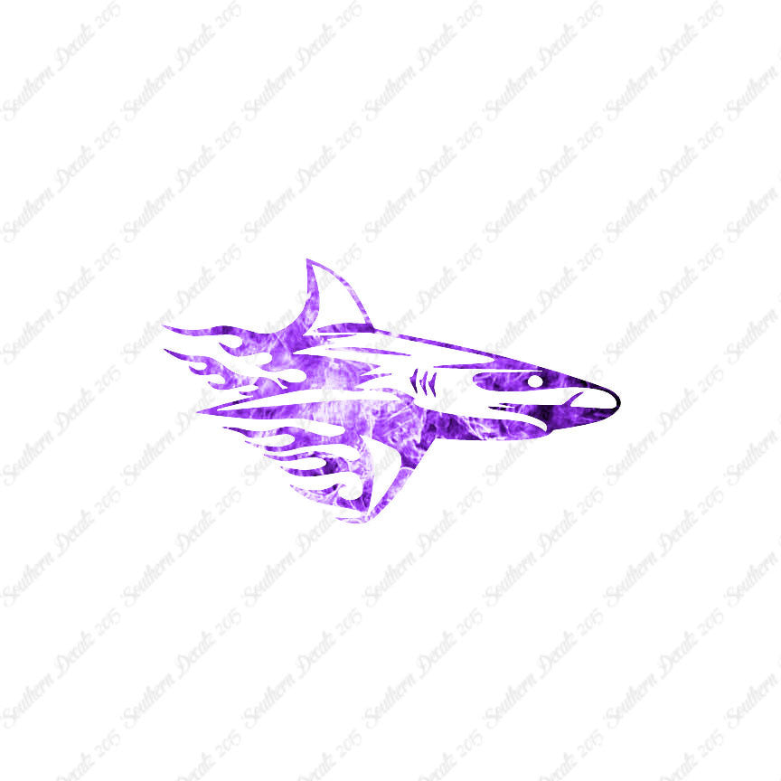 Shark Art Flames
