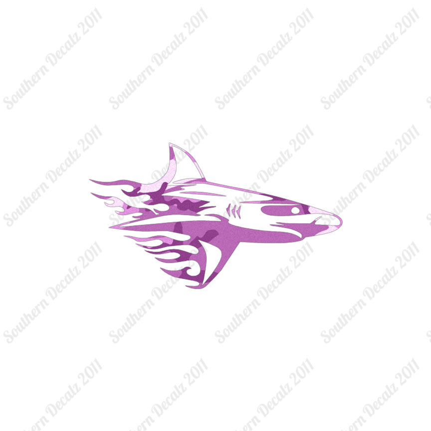 Shark Art Flames
