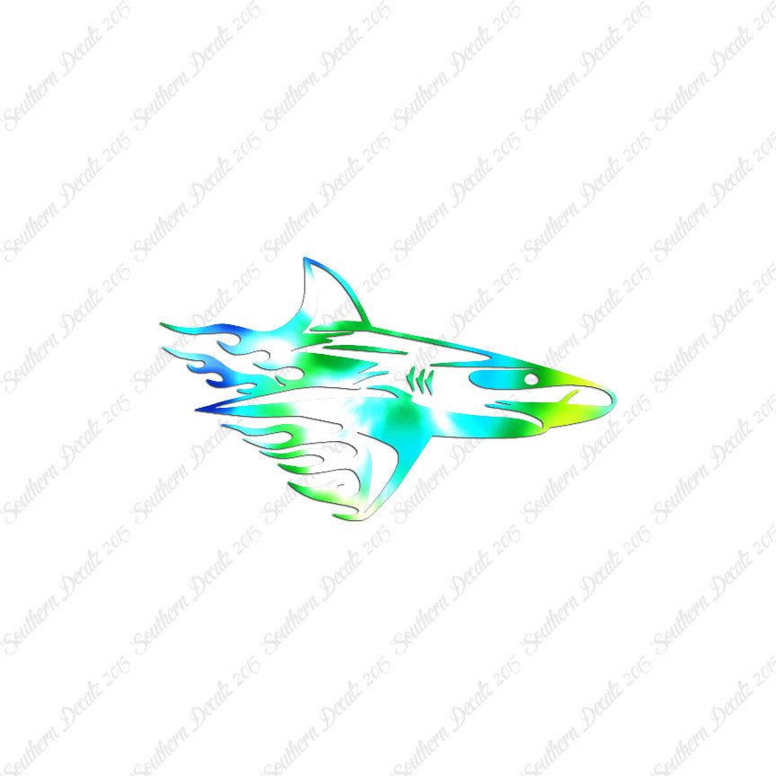 Shark Art Flames