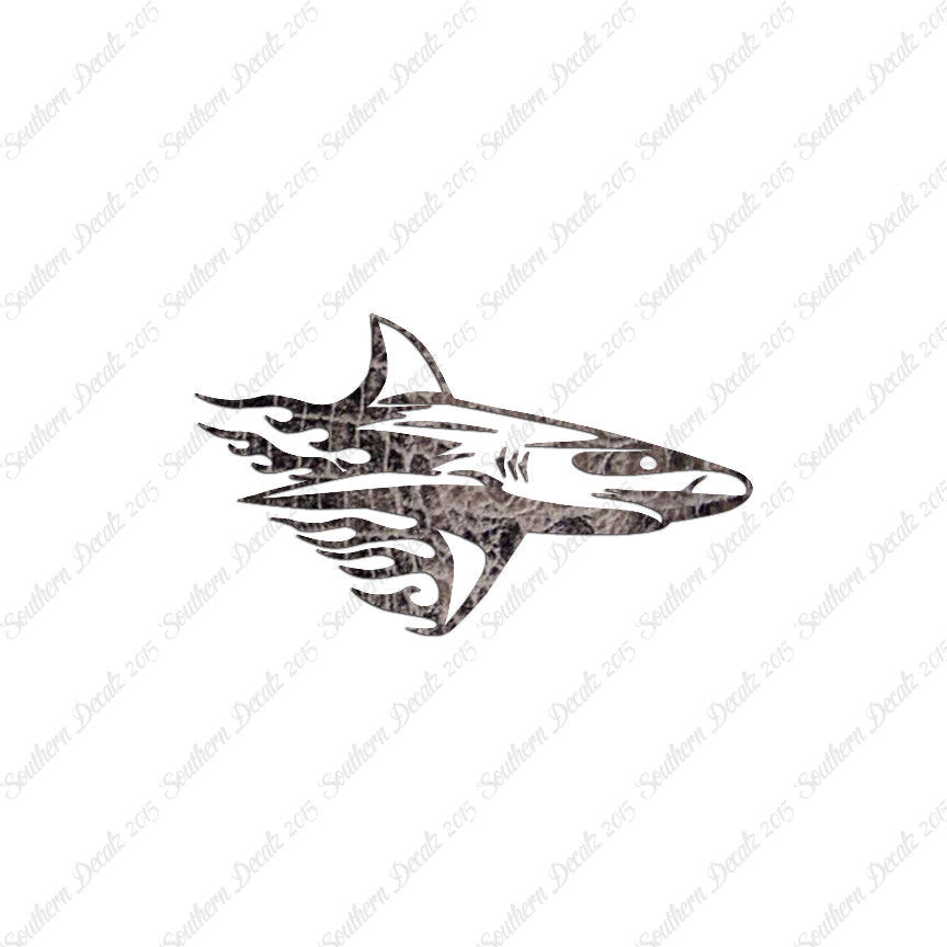 Shark Art Flames