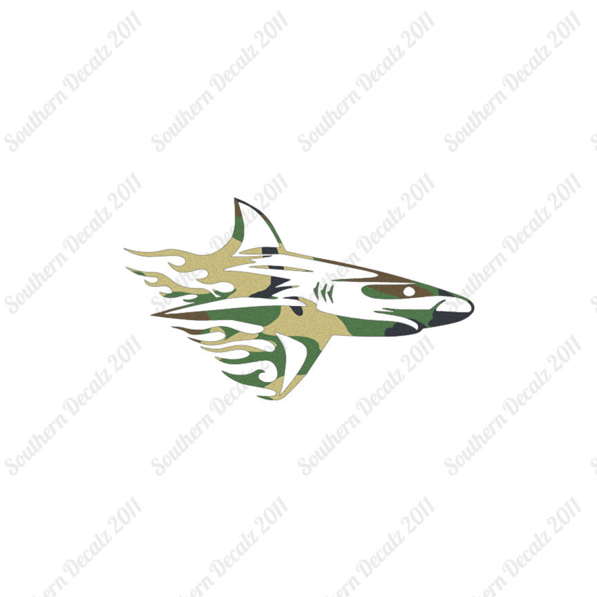 Shark Art Flames