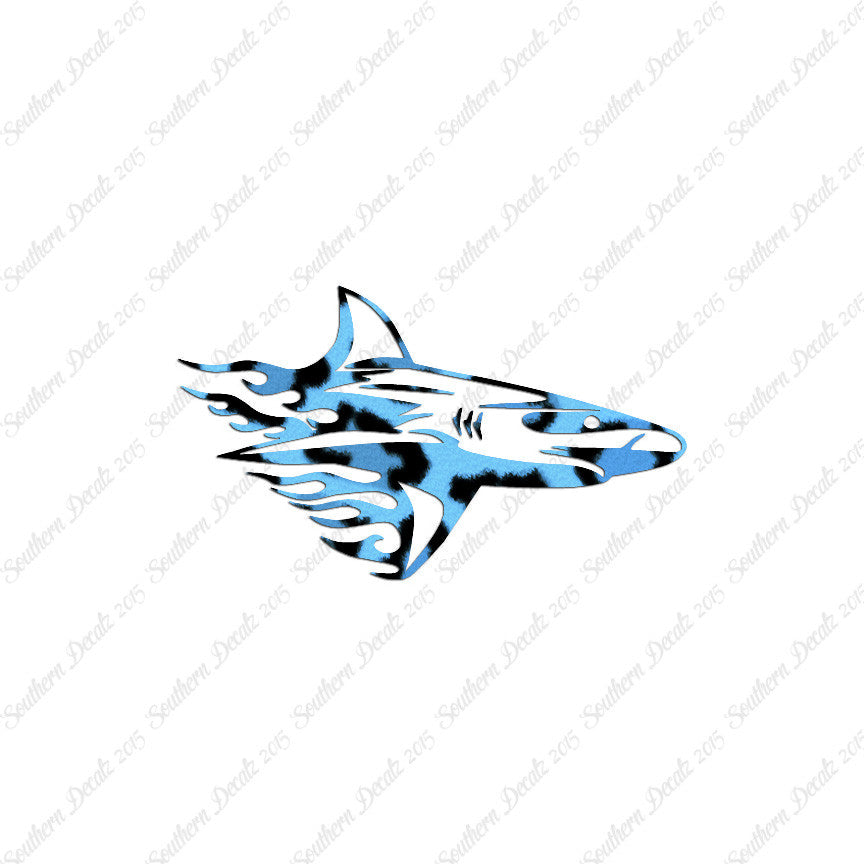 Shark Art Flames