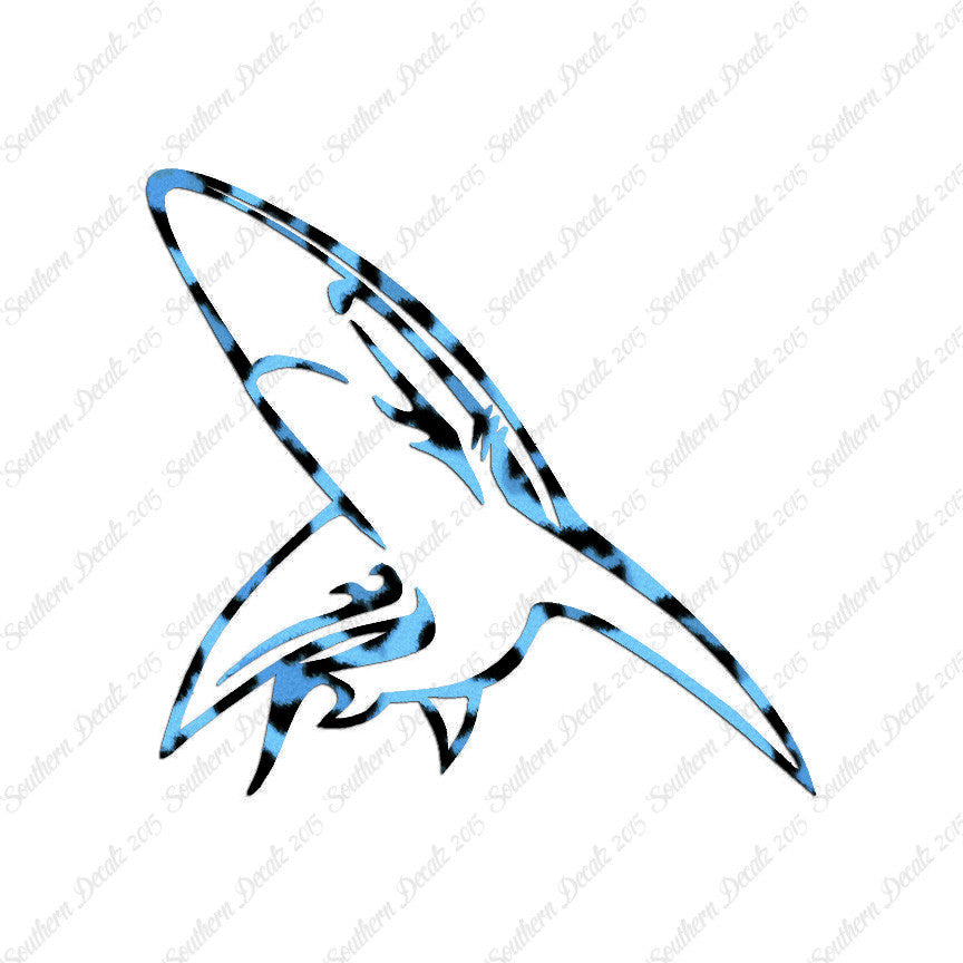 Blue Shark Art Drawing