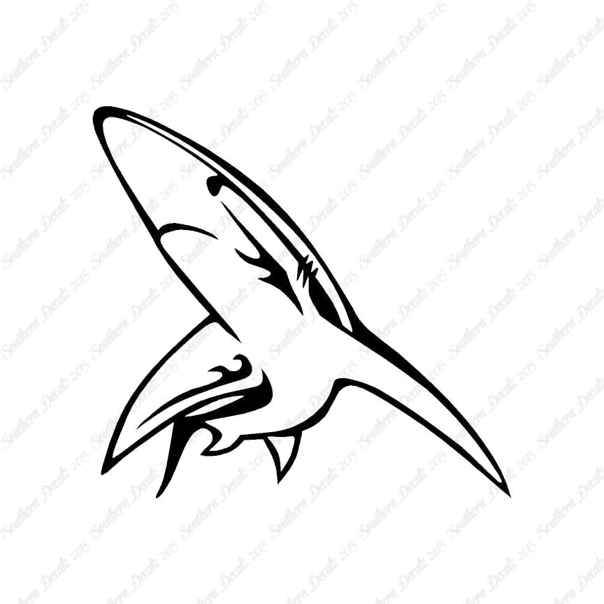 Blue Shark Art Drawing