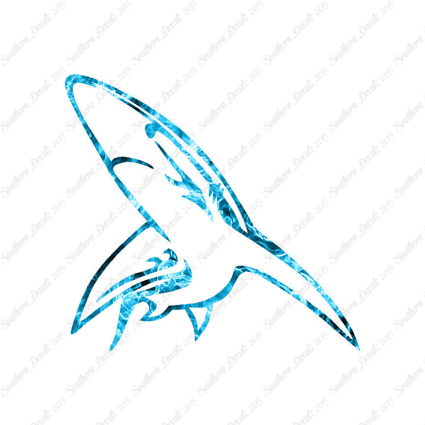 Blue Shark Art Drawing