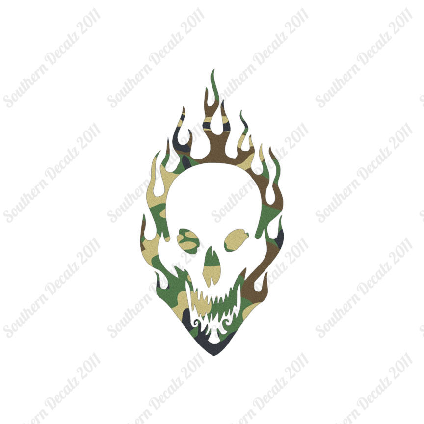 Skull Flames Fire