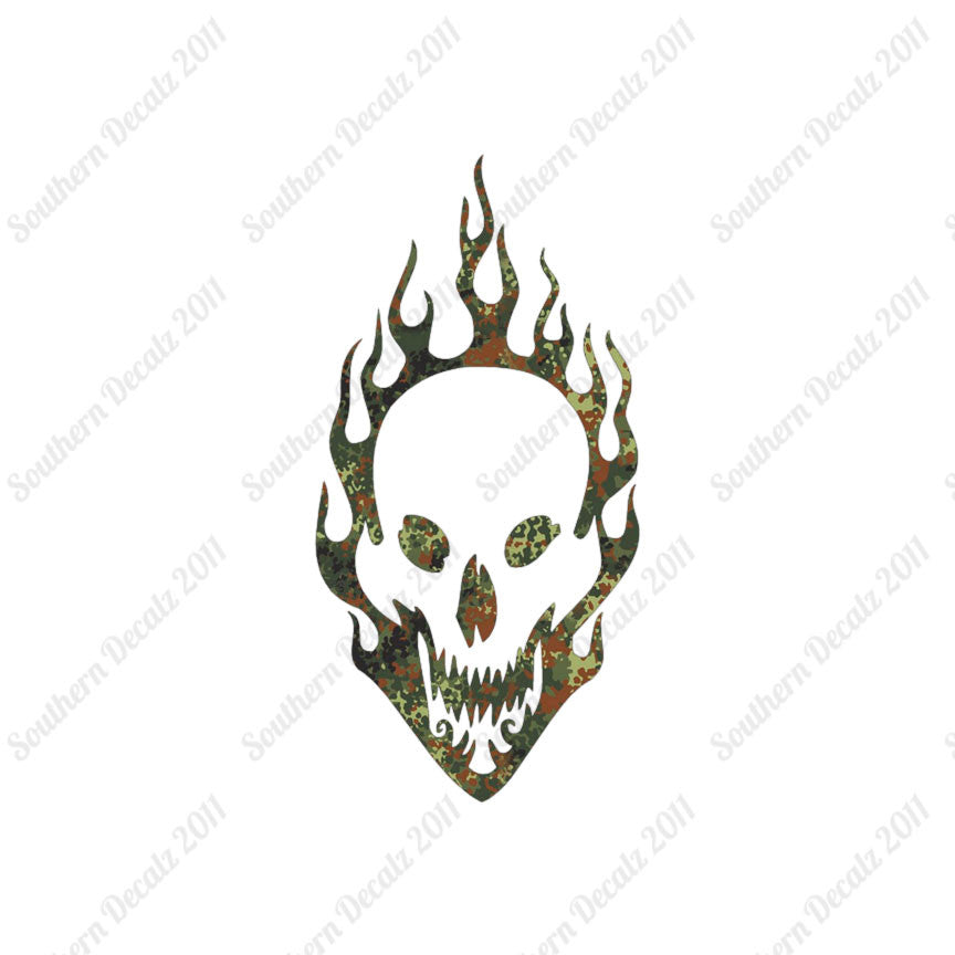 Skull Flames Fire