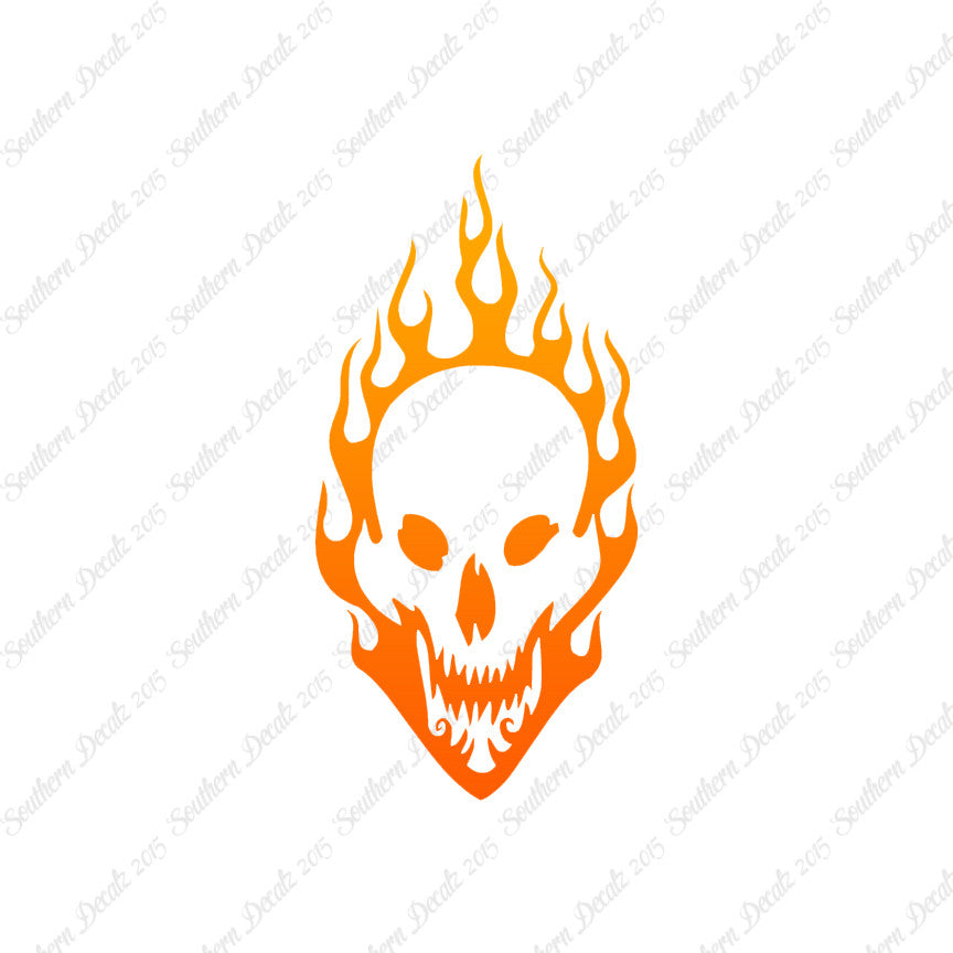 Skull Flames Fire