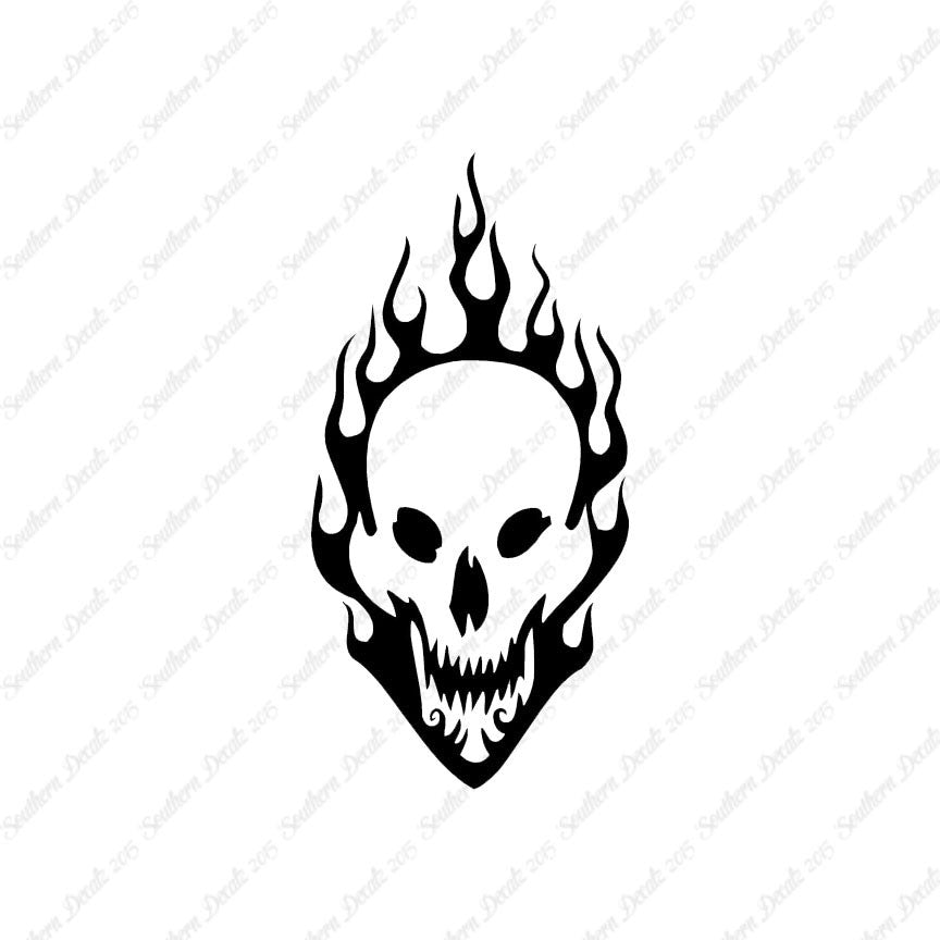 Skull Flames Fire
