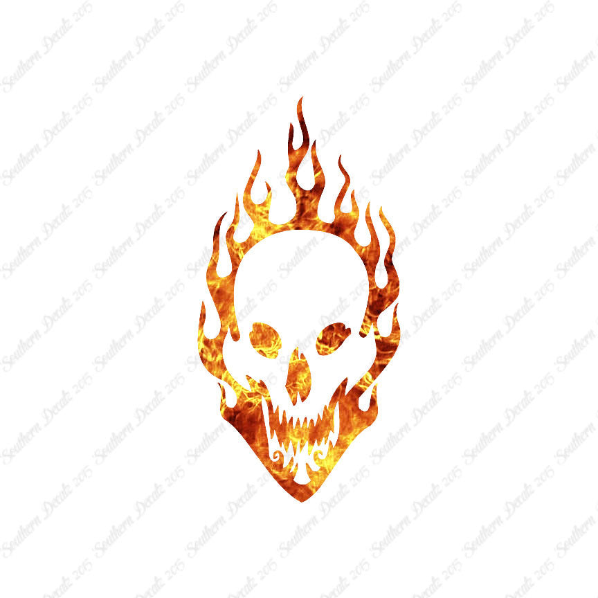 Skull Flames Fire
