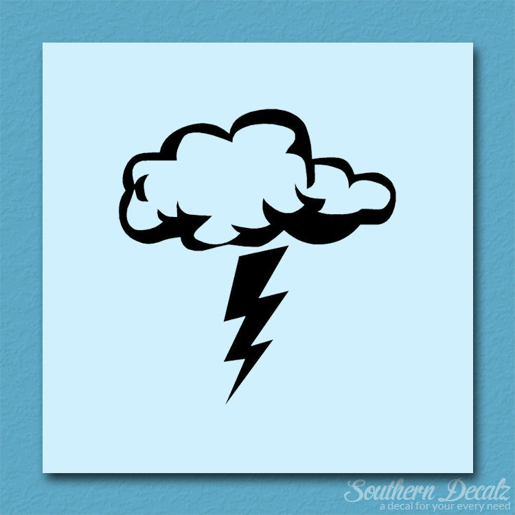 Storm Cloud Lightning Bolt