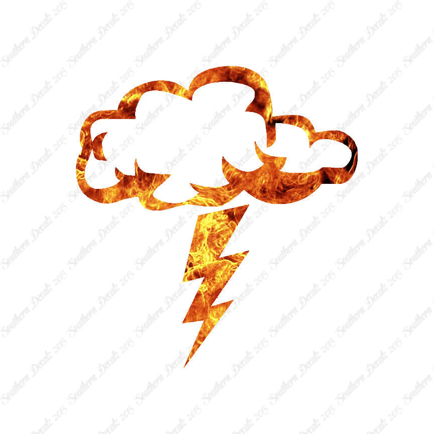 Storm Cloud Lightning Bolt