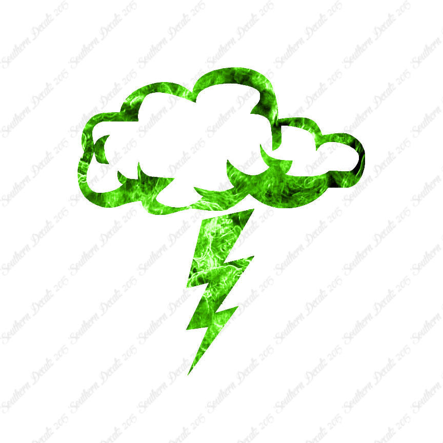 Storm Cloud Lightning Bolt