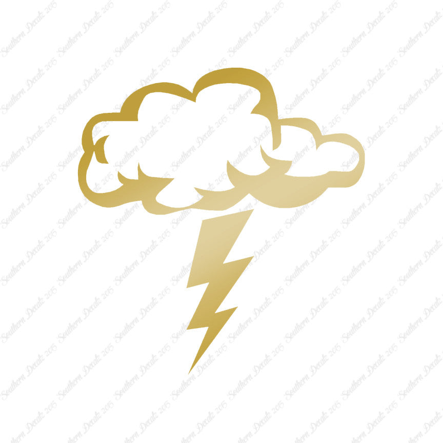 Storm Cloud Lightning Bolt