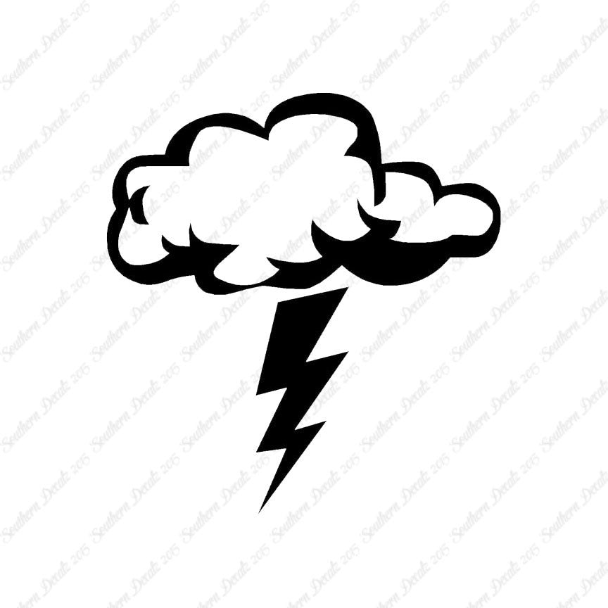 Storm Cloud Lightning Bolt