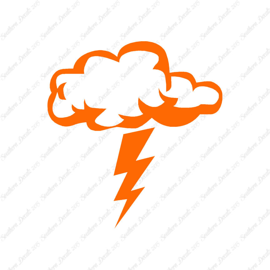 Storm Cloud Lightning Bolt