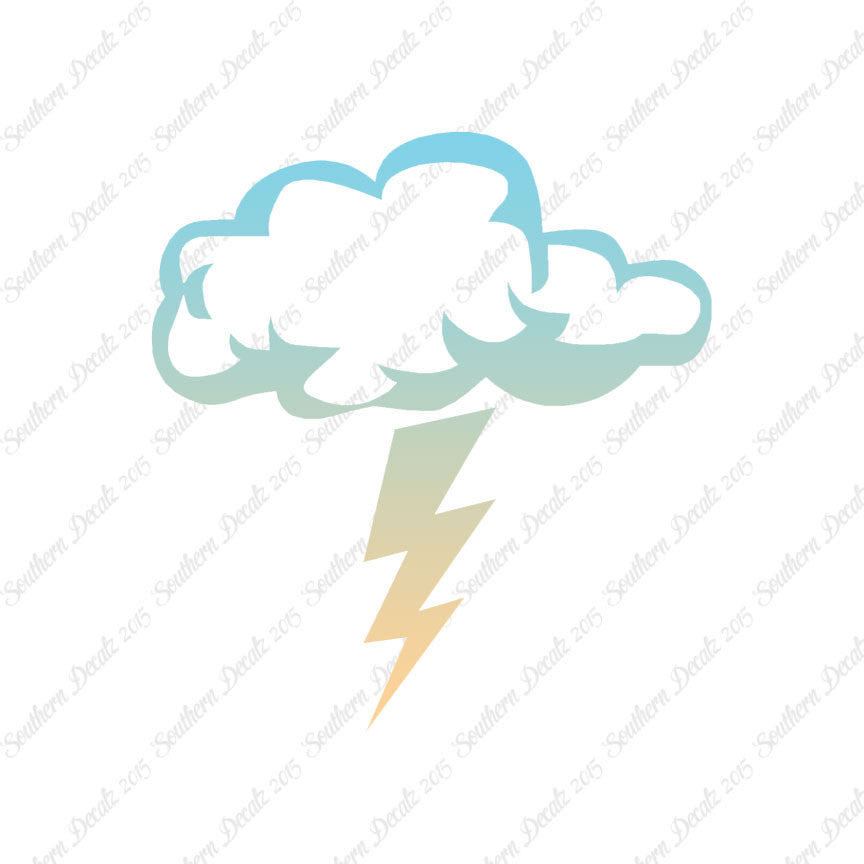 Storm Cloud Lightning Bolt