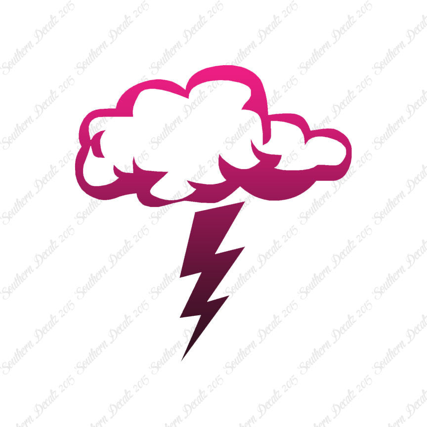 Storm Cloud Lightning Bolt
