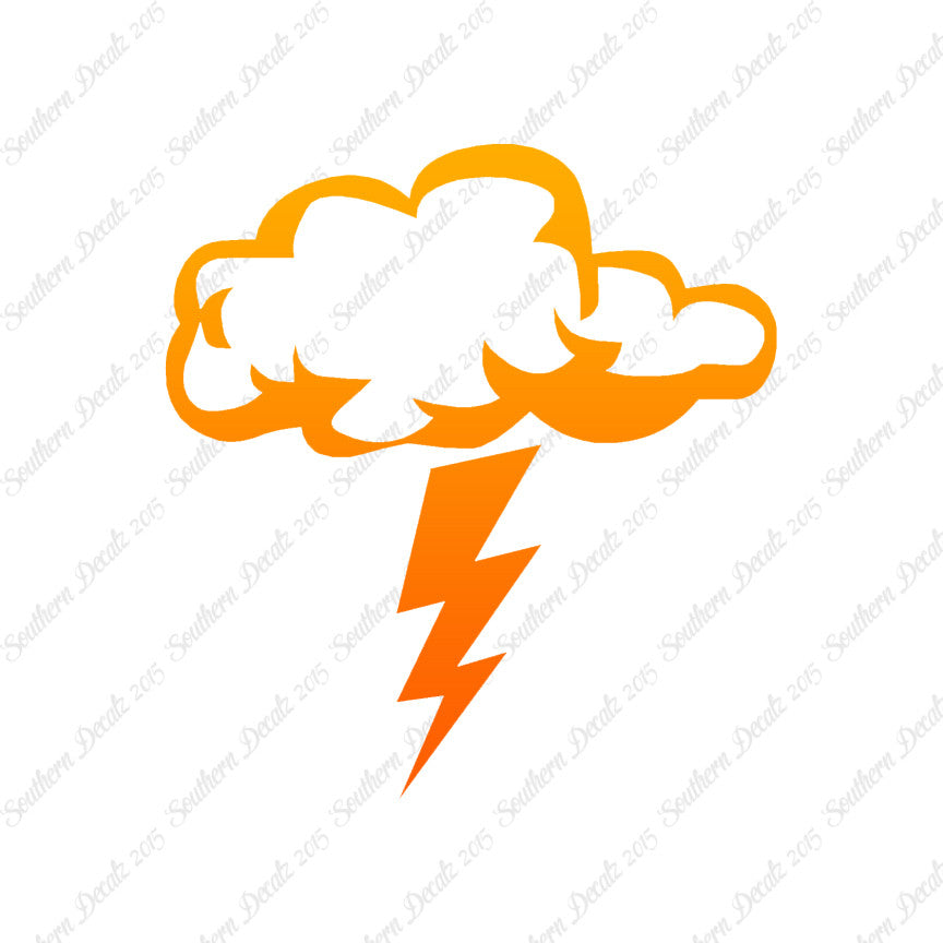Storm Cloud Lightning Bolt