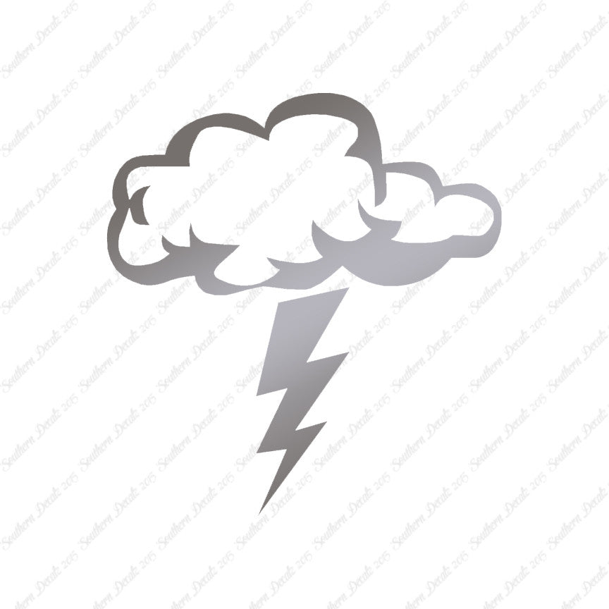 Storm Cloud Lightning Bolt
