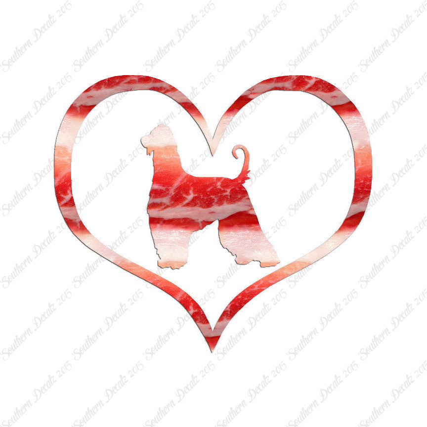 Afghan Hound Dog Heart Love