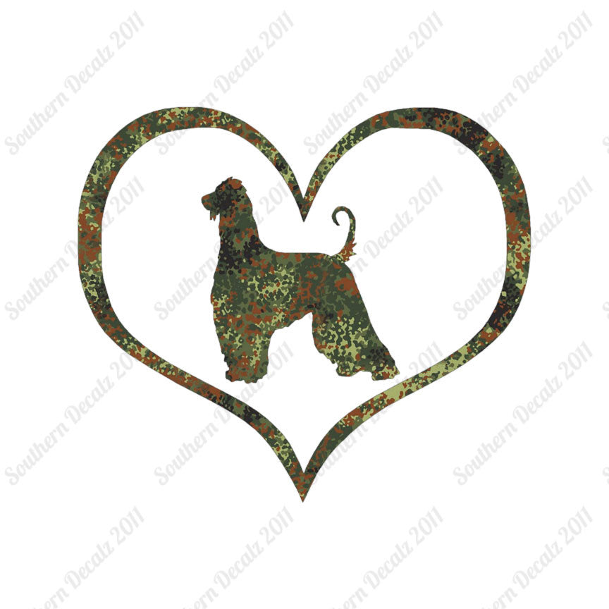Afghan Hound Dog Heart Love