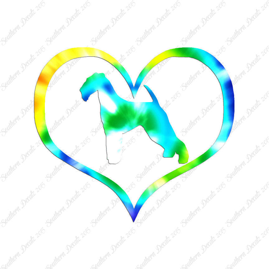 Airdale Terrier Dog Heart Love