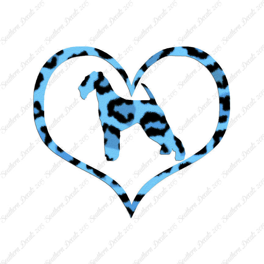 Airdale Terrier Dog Heart Love