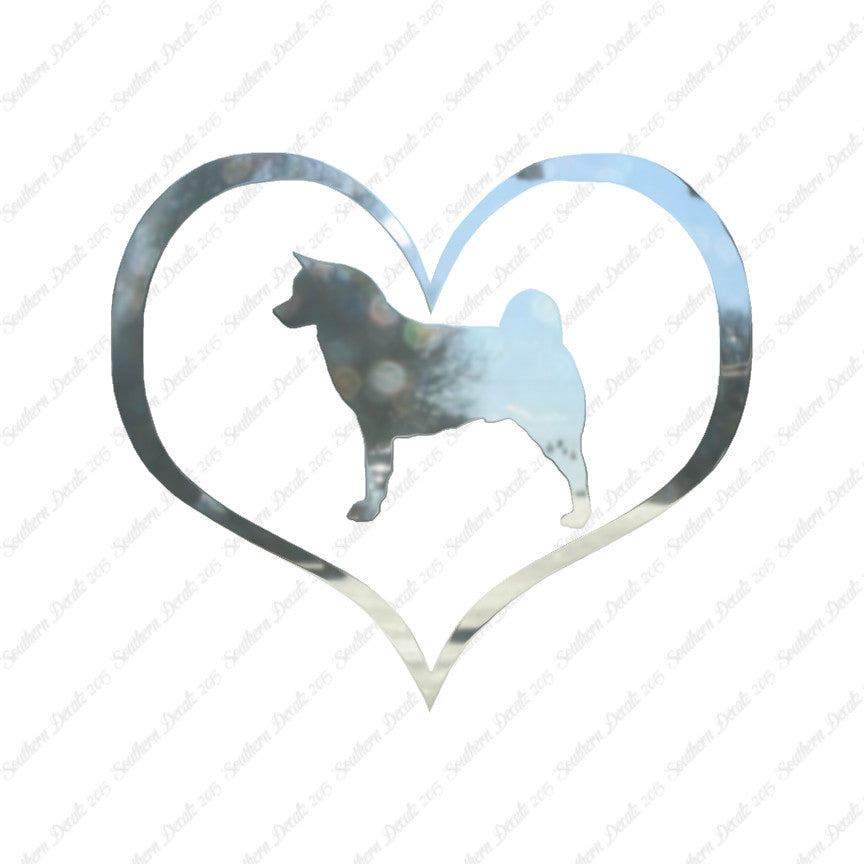 Akita Dog Heart Love