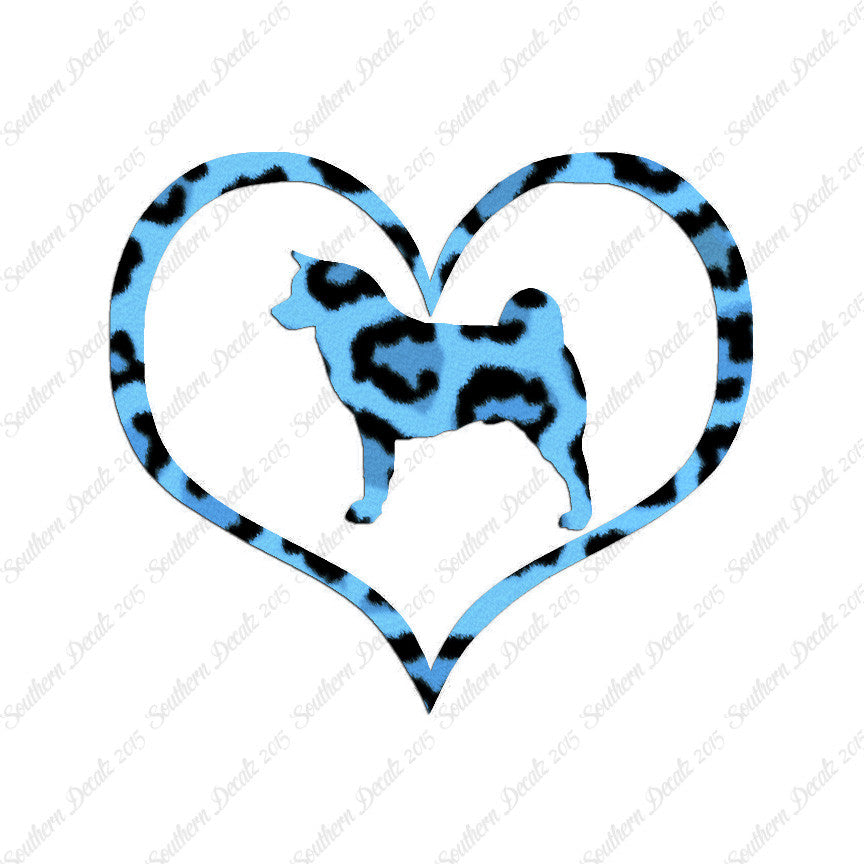 Akita Dog Heart Love
