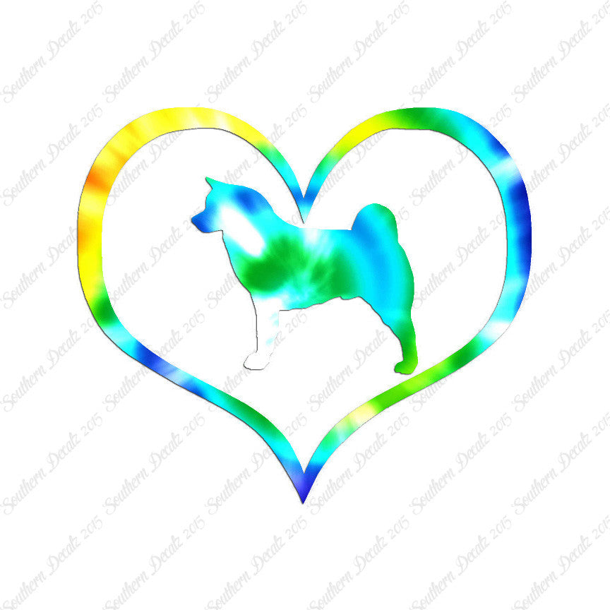 Akita Dog Heart Love