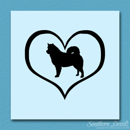 Alaskan Malamute Dog Heart Love